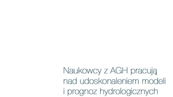 Abstrakcyjna grafika prezentująca oddalające się płaszczyzny wypełnione kodem binarnym. W tle pejzaż błękitnego jeziora.