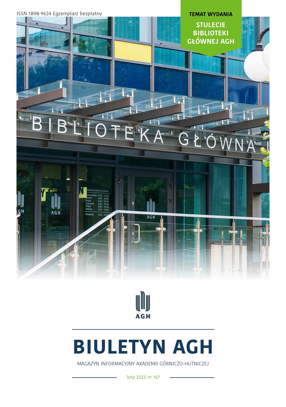 W lutowym numerze „Biuletynu AGH”: 100-lecie Biblioteki Głównej AGH ...