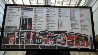 A tactile map of the AGH UST Campus.