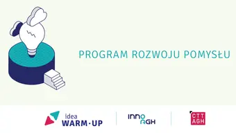 Grafika informacyjno-dekoracyjna z nazwą programu i jego organizatorami.