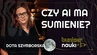 Grafika ilustracyjno-informacyjna z podtytułem odcinka („Czy AI ma sumienie?"), imieniem i nazwiskiem gościni-rozmówczyni oraz jej zdjęciem.