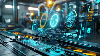 A decorative abstract image of a computer symbolising cybersecurity in dark colours.