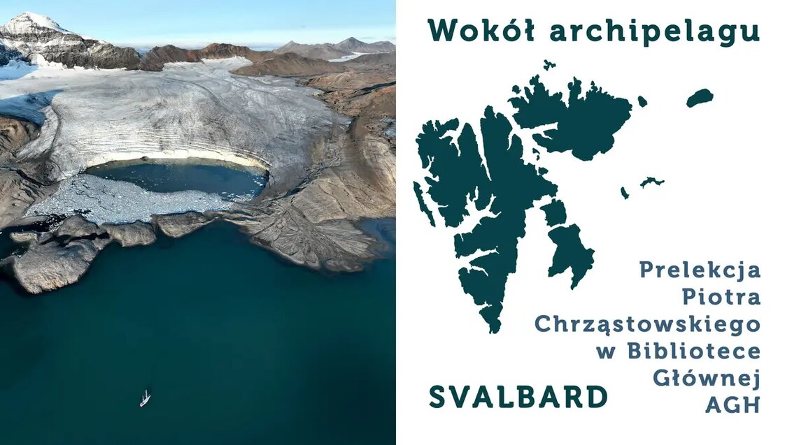 Grafika informacyjna z nazwą wydarzenia, zdjęciem archipelagu oraz prosta mapa konturową archipelagu.
