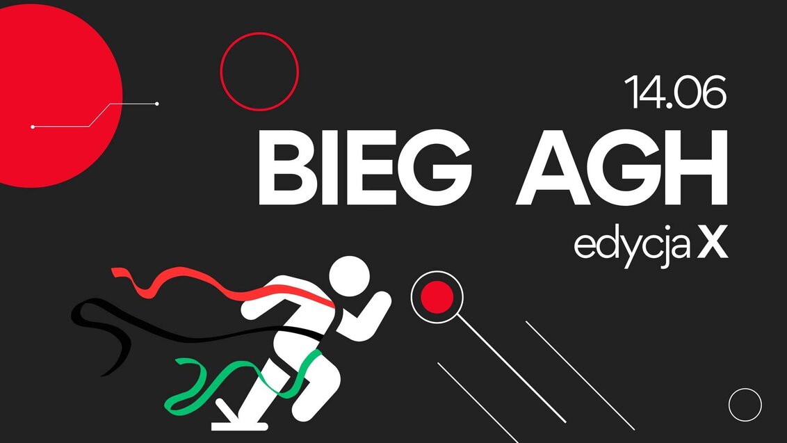 Grafika dekoracyjna z nazwą i datą wydarzenia