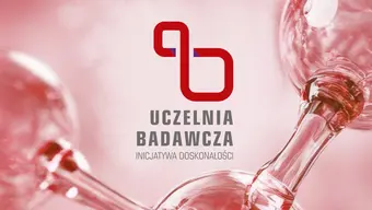 Grafika dekoracyjna z logotypem IDUB