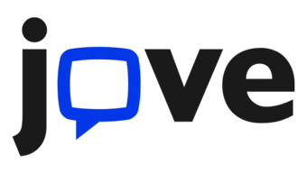 Grafika dekoracyjna z napisem JOVE