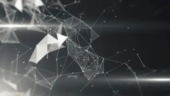 An abstract grey image with a network of connections