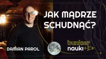 Grafika ilustracyjno-informacyjna z podtytułem odcinka („Jak mądrze schudnąć?”), imieniem i nazwiskiem gościa-rozmówcy oraz jego zdjęciem.