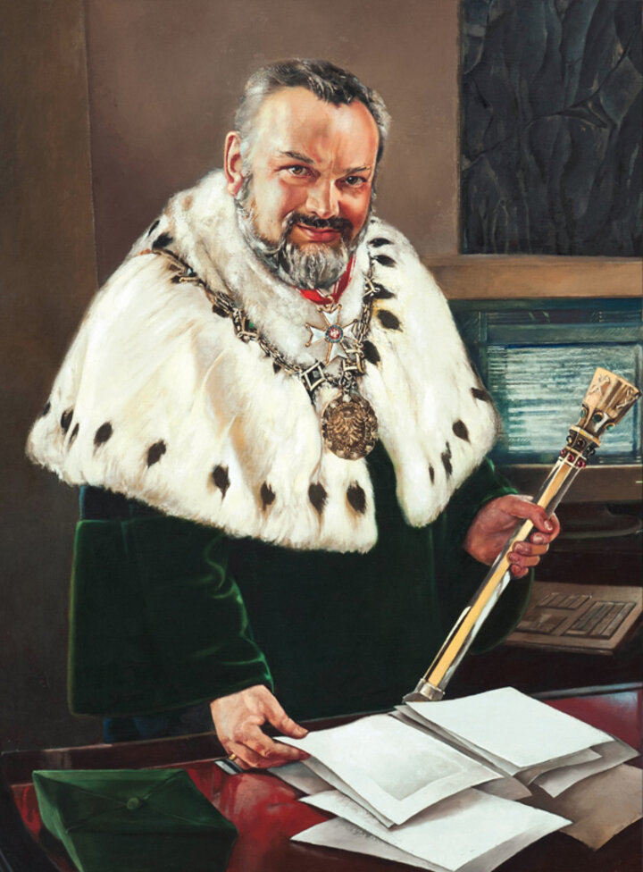 Portret Rektora Ryszarda Tadeusiewicza.