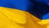 Image of a fluttering Ukainian flag